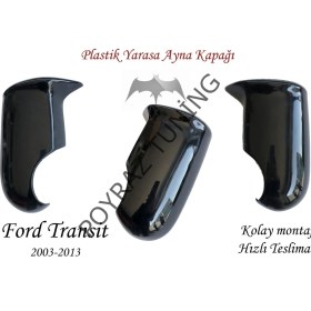 Resim Poyraz Tuning Ford Transit 2002-2006 Uyumlu Yarasa Ayna Kapağı 