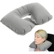 Resim BYZM Şişme Seyahat Yastığı Gri Lacivert 