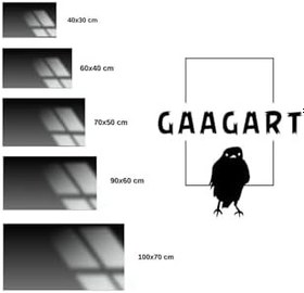 Resim Gaagart Metal Çerçeveli Yatay Cam Tablo Yeşil Orman Manzarası Ve Ağaç, 90 X 60 