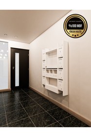 Resim rafineritasarım ELİPS Posta Kutusu MDF 8 ' Lİ BEYAZ 