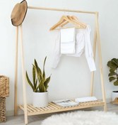 Resim Ahşap Konfeksiyon Askısı 125 x 106 cm 