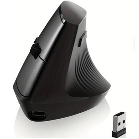 Resim Meridiangoods Ajazz I300 Dikey Ergonomik Kablosuz Fare 2 4g Bt 1600 Dpı Siyah - 