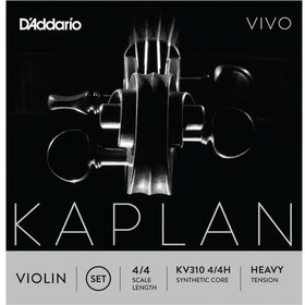 Resim D'Addario KV310H Kaplan Vivo 4/4 Tam Boy Keman Tel Seti - Heavy Tansiyon (Profesyonel) | Parlak ve Berrak Ton Karakteri, Sert Tansiyon ile Yüksek Ses Hacmi ve Üstün Yay Tepkisi 
