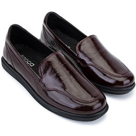 Resim Tamer Tanca Kadın Hakiki Deri Bordo Rugan Comfort Ayakkabı 488 8001 Bn Ayk Sk25-26 Bordo Krsk Rgn Bordo Rugan 