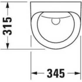 Resim Duravit - Ultronic Fotoselli Pilli Pisuvar (Sinek Resimli) Outlet - 0830370007- 