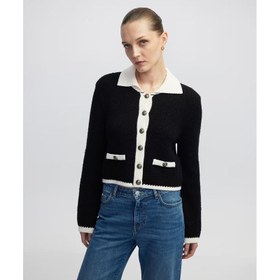 Resim İpekyol Colorblock Triko Kadın Hırka (IW6250050390) 