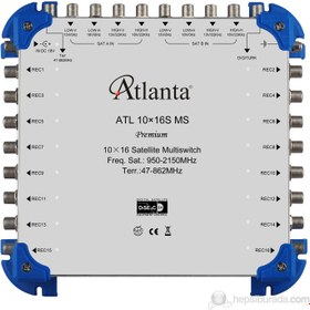 Resim 10/16 10x16 Santral Merkezi Sistem Multiswitch ( Sonlu / Karasal Aktif ) + Adaptör 