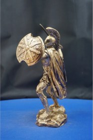 Resim Antik Yunan Mitolojisi Achilles Aşil Heykel Biblo Savaşçı Ruhun Simgesi Dekoratif Aksesuar 25 Cm 