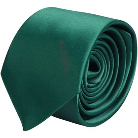Resim Esgue Hand Made Slim 6 cm Micro Saten Yeşil Kravat 