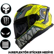 Resim Emporium Ncr Stream Kapalı Kask Siyah Vizörlü (ECE-06) 