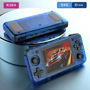 Resim Boyhom Yeni R36h Retro El Konsolu Açık Kaynak Linux Sistemi Klasik Oyun R36h Blue 64g 