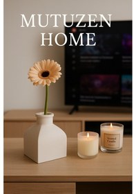 Resim Minimal Modern Vazo Antik Beyaz 