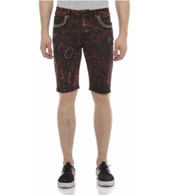 Resim Ck207 Alaca Parlak Metalli Kot Şort 001 