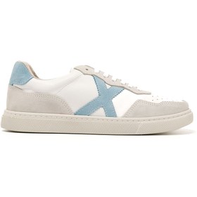 Resim Sneaker Günlük Kadın Rc-25y-006-m44 John May Beyaz Cilt-a.mavi Süet Beyaz Cilt-a.mavi Süet Beyaz - Açık Mavi 