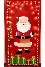 Resim PROMISEBACKDROP2 190x75cm Lastikli kapı süsü, Kumaş kapı giydirme, Christmas decor, Yılbaşı, Okul etkinlik kapı süsü 