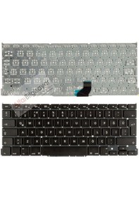 Resim Alfabilgisayar Apple Uyumlu MacBook Pro A1502 13.3" 2013 Sonu Klavye Türkçe Büyük Enter 