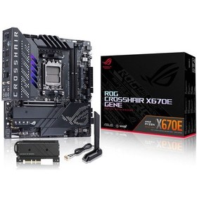 Resim Asus ROG Crosshair X670E GENE AMD X670 6400 MHz (OC) Soket AM5 mATX Anakart 