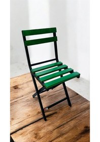 Resim Balkon Bahçe Mutfak Bistro Set Katlanır Masa-sandalye 1 Adet Yeşil 