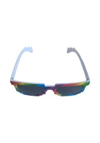 Resim Parti Gözlük Pixel Bilgisayar Temalı Gökkuşağı Renklerinde Parti Eğlence Gözlüğü Diğer 