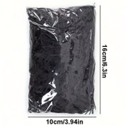 Resim 1 adet Siyah Kağıt Rafya Çimi Konfeti - 20-80g, 16.0cm x 10.01cm Torba, Doğum Günü Partileri, Düğünler, Sevgililer Günü Kutlamaları için Dekoratif Parçalanmış Kağıt 