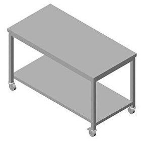 Resim Öztiryakiler Çalışma Tezgahı Taban Raflı Hareketli 120x60 CM 