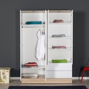 Resim Adore Base 4 Kapılı 2 Çekmeceli Gardırop Beyaz 