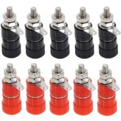 Resim Koodmax 5 Takım 4mm Orta Boy Born Klemens 5 Kırmızı - 5 Siyah 