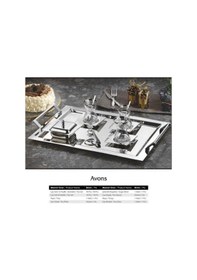 Resim Tiamo Avons Sade 40 Parça Çay Seti 12 Kişilik 18/10 Cr-ni Platin - Şeffaf 