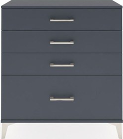 Resim Arges Şifonyer 4 Çekmeceli 88x30x96 Antrasit-antrasit Antrasit 