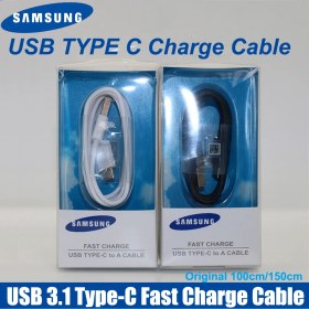 Resim Sourcingasia Samsung Hızlı Şarj Kablosu Orijinal USB Tip-C Veri Hattı Hızlı Şarj Cihazı Galaxy S10 S9 S8 Note9 Note8 A7 A8 A10 A70 A60 A50 A40 (Yurt Dışından) 