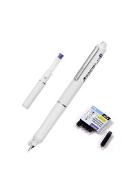 Resim Wrıtech W-784 Basmalı Dolma Kalem Beyaz Gövde - Blister Ahşap 