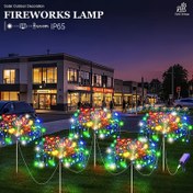 Resim FACHOI 5 adet Güneş Fıskiye Işığı, 300/400LED Bahçe Dekorasyonu için Uygun Dış Mekan Kampı Dekorasyonu Yolu Sokak Aydınlatma Dekorasyonu Ayarlanabilir 8 Modlu Yanan (Çok Renkli/Sıcak Beyaz /Beyaz) IP65 