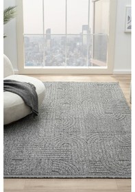 Resim Loopy Antrasit Halı Salon Oturma Odası Çocuk Odası Yatak Odası Halısı 623 Antrasit 