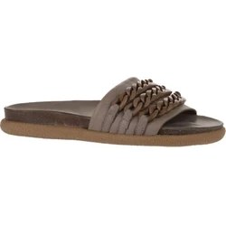 Resim Bueno Shoes Gri Deri Kadın Düz Terlik 01WU4708 01WU4708 
