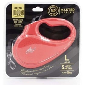 Resim Doggie Otomatik Uzatma Tasması Master Seri Pembe 50kg/5Mt 