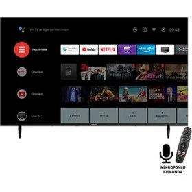Resim Onvo OV55F900 55" 139 Ekran Uydu Alıcılı Frameless 4K Ultra HD Android LED TV 