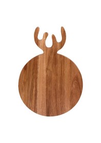 Resim Mien Akasya Geyikli Sunum Kesme Tahtası Kahverengi 