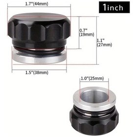 Resim Chuangyinshop Auto Modifikasyon Parçaları Kaynaklı Su Tankı Kapağı 1 İnch Kazan Kapakları Benzin Deposu Kapağı 