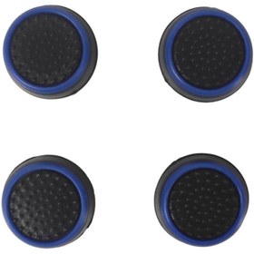 Resim Konsol İstasyonu Ps4 Ps5 Xbox Analog Koruyucu 4lü Paket Siyah Mavi - Gp5-24 