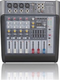 Resim König K-4 P300 Fx 4 Kanal 2 X150 Watt Power Mikser 