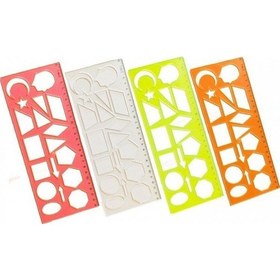 Resim Şablon Geometrik Şekiller 25 Cm 02285 Turuncu 