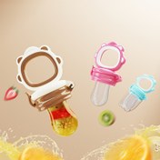 Resim 1 Silikon Bebek Emzik, Meyve ve Sebze Besleyici, BPA İçermeyen Emzik ve Tadım Pouch, Gıda Sınıfı Silikon, 0-3 Yaş Arası Bebekler ve Küçük Çocuklar İçin 