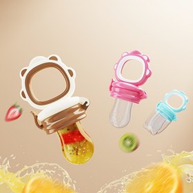 Resim 1 Silikon Bebek Emzik, Meyve ve Sebze Besleyici, BPA İçermeyen Emzik ve Tadım Pouch, Gıda Sınıfı Silikon, 0-3 Yaş Arası Bebekler ve Küçük Çocuklar İçin 