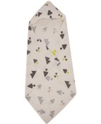 Resim Sevi Bebe Organik Müslin Kundak Üçgen Desen Ekru 