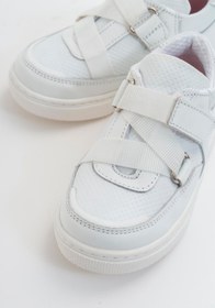Resim Mnpc Erkek Çocuk Beyaz Deri Ortopedik Destekli Çocuk Sneaker Ayakkabı 