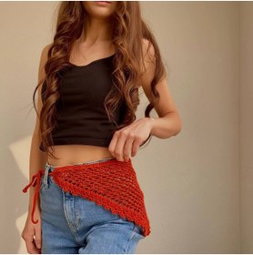 Resim HanimLoop Örgü Bandana Pinterest Renkli Bandana Bohem 
