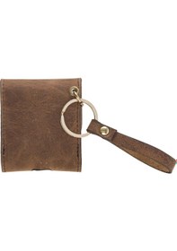 Resim Apple Uyumlu AirPods 2.nesil Deri Kılıf Mai Snap G2 Antik Kahve 