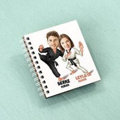 Resim Karateci Çiftler Karikatürlü Defter 