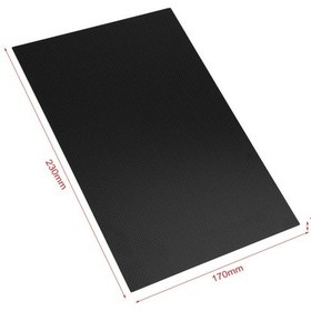 Resim Dianziye 3k Karbon Fiber Levha 230x170x1.0mm Mat Siyah - Dıy Projeler, Uçak Modelleri, Oyuncaklar İçin Dayanıklı Ve Kesimi Kolay Malzeme 