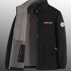 Resim Erkek Termal Tam Fermuarlı Kışlık Ceket Polar Astarlı - Full-Zip Kapatma, Dik Yaka & Fermerli Cepler, İçten Uzun Boydan Çift Açık Önü ve Gizlenmiş Büzgülü İpliğe Sahibi, İş için Soğuk Hava Koşulları İçin, İdeal Sonbahar & Erken Bahar İstilmeyi Sağlayan Rahat Kalıp Elde Yıkanabilir Siyah/Bej/Gri Beyaz Renk Şeylerle Donmuş İnsanların Üzerindeki Giysiler 